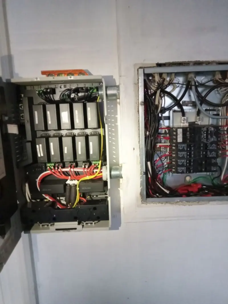 Electrical panel upgrade completed for Security Camera Wiring in Signal Hill